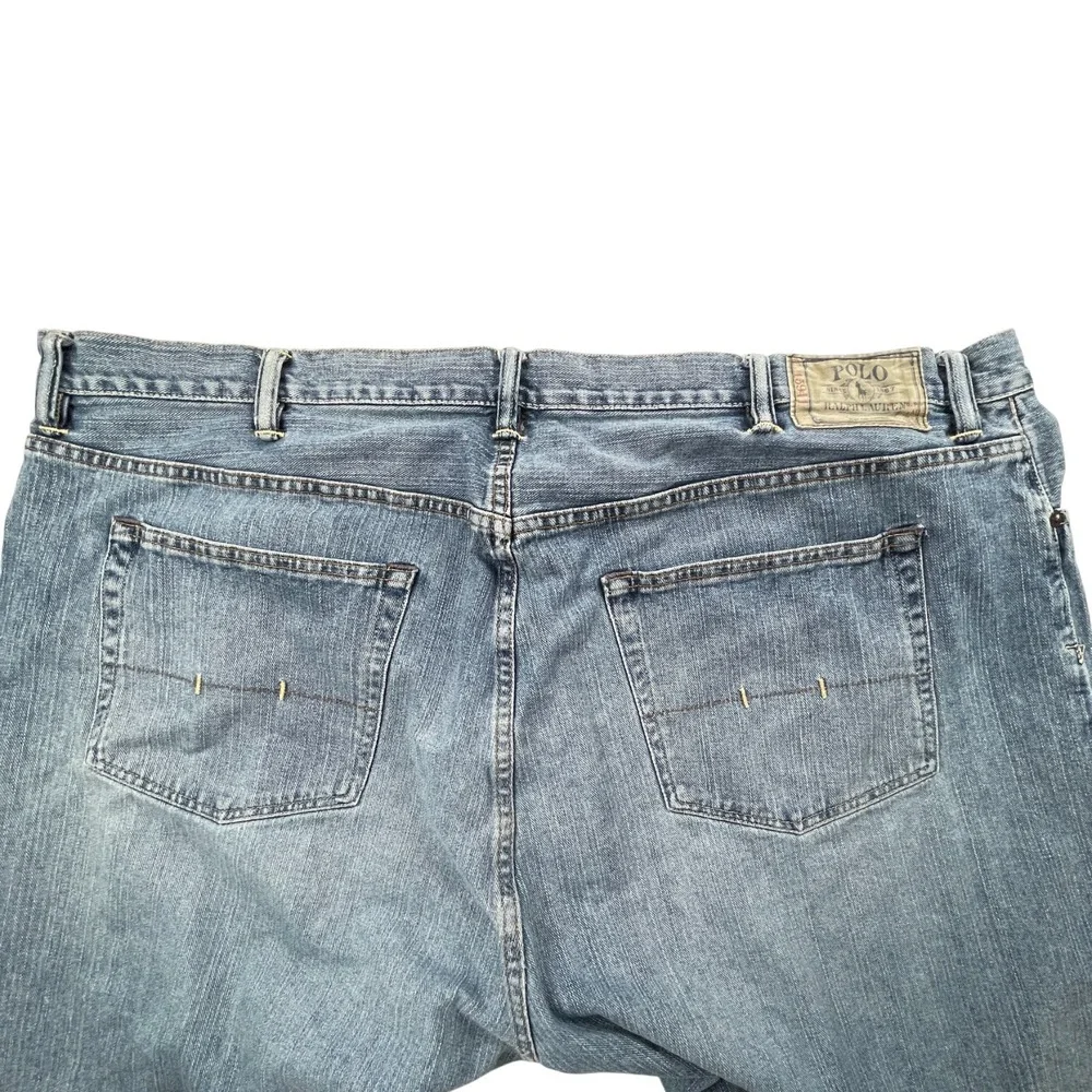 Polo Ralph Lauren 867 Classic Fit Mens 50x30‎ Jeans Medium Wash Denim *Flaw